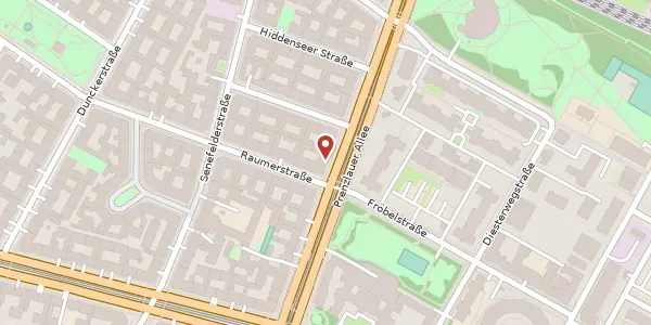 Karte der Umgebung von Prenzlauer Allee 188, 10405 Berlin