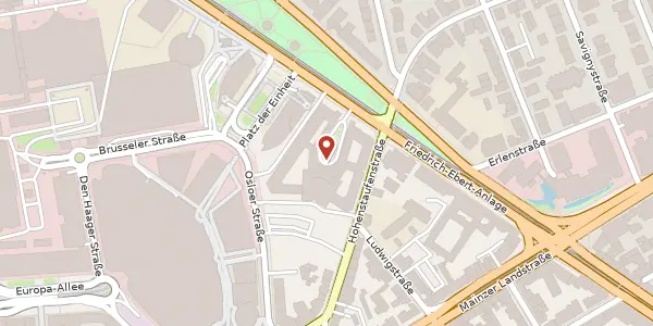 Karte der Umgebung von Friedrich-Ebert-Anlage 35-37, 60327 Frankfurt