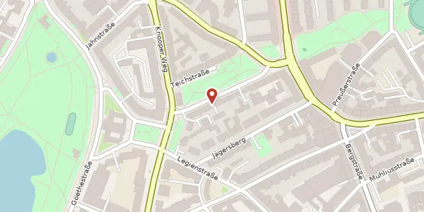 Karte der Umgebung von Mittelstraße 19, 24103 Kiel