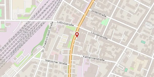 Karte der Umgebung von Königsbrücker Straße 28-30, 01099 Dresden