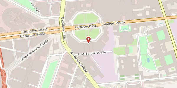 Karte der Umgebung von Leipziger Platz 7, 10117 Berlin