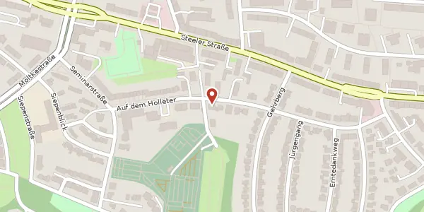 Karte der Umgebung von Auf dem Holleter 20, 45138 Essen