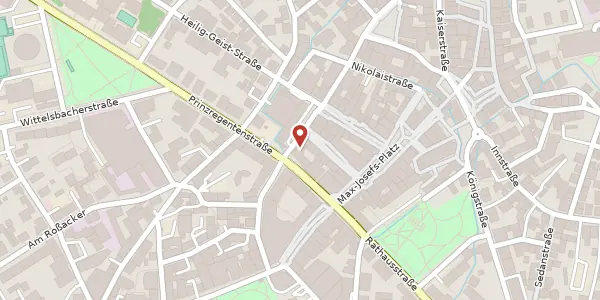 Karte der Umgebung von Prinzregentenstr. 6 - 8, 83022 Rosenheim