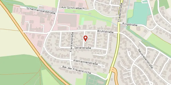 Karte der Umgebung von Merowingerstraße 7, 75417 Mühlacker