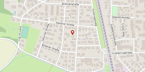 Karte der Umgebung von Oberschlesienstr. 25, 83024 Rosenheim