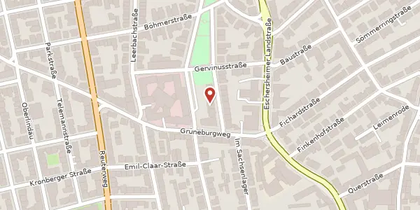 Karte der Umgebung von Körnerstr. 5, 60322 Frankfurt