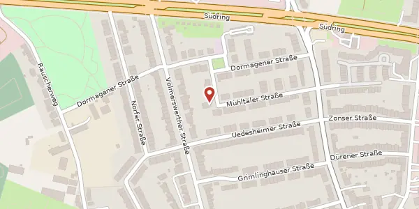 Karte der Umgebung von Mühltaler Str. 7, 40221 Düsseldorf