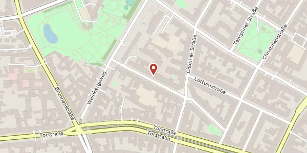 Karte der Umgebung von Zehdenicker Straße 10 A, 10119 Berlin