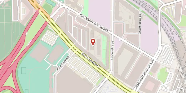 Karte der Umgebung von Ella-Barowsky-Straße 18, 10829 Berlin