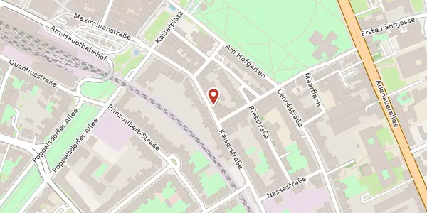 Karte der Umgebung von Kaiserstr. 15, 53113 Bonn