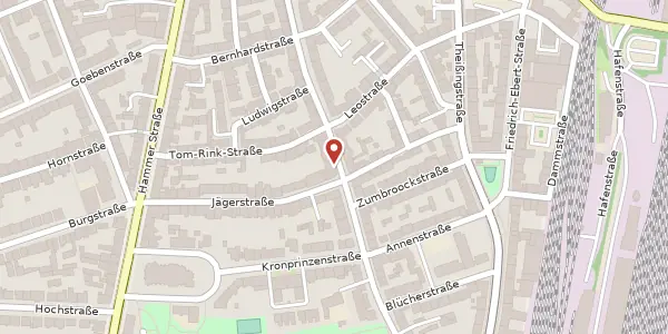 Karte der Umgebung von Südstr. 52, 48153 Münster