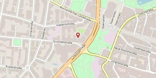 Karte der Umgebung von Taunusanlage 15, 60325 Frankfurt