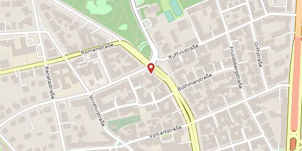 Karte der Umgebung von Nymphenburger Str. 187, 80634 München