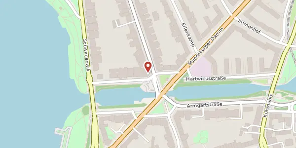 Karte der Umgebung von Hartwicusstr. 6, 22087 Hamburg