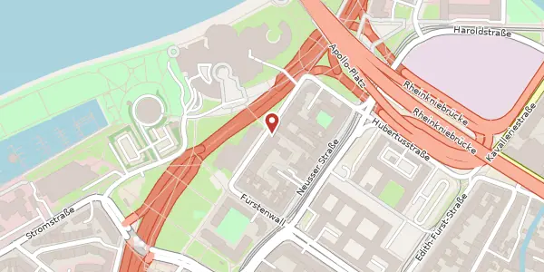 Karte der Umgebung von Moselstr. 20, 40219 Düsseldorf