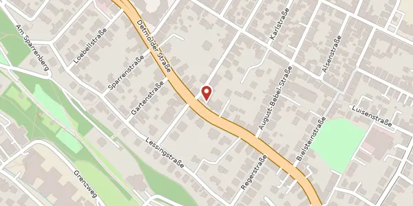 Karte der Umgebung von Detmolder Str. 25-33, 33604 Bielefeld