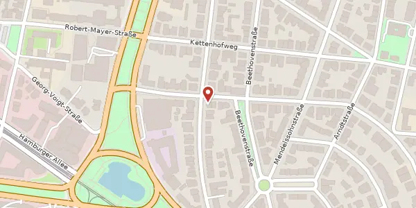 Karte der Umgebung von Schumannstraße 32, 60325 Frankfurt