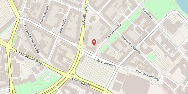 Karte der Umgebung von Dammstraße 56, 24103 Kiel