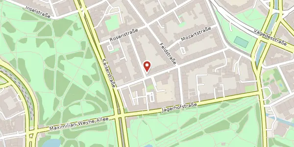 Karte der Umgebung von Taubenstr. 22, 40479 Düsseldorf