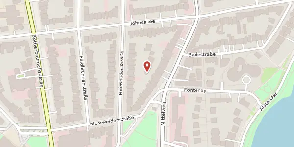 Karte der Umgebung von Tesdorpfstraße 20 A, 20148 Hamburg
