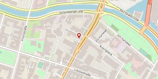 Karte der Umgebung von Potsdamer Straße 72, 10785 Berlin