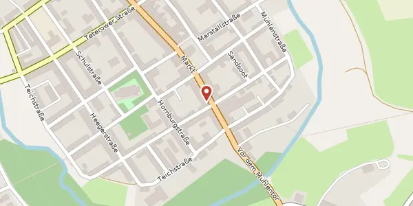 Karte der Umgebung von Friedenstraße 14, 17179 Gnoien