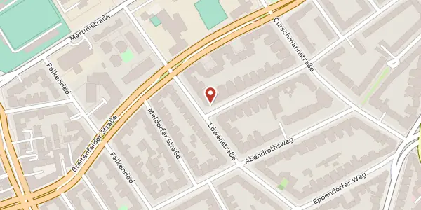Karte der Umgebung von Husumer Str. 1, 20251 Hamburg