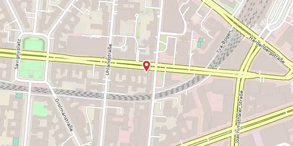 Karte der Umgebung von Kantstraße 154a, 10623 Berlin