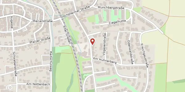Karte der Umgebung von Neibsheimer Str. 21, 76646 Bruchsal