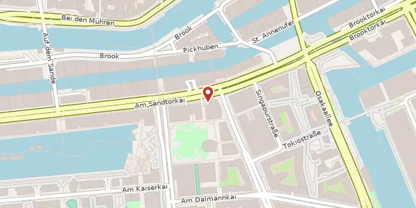 Karte der Umgebung von Am Sandtorkai 48, 20457 Hamburg