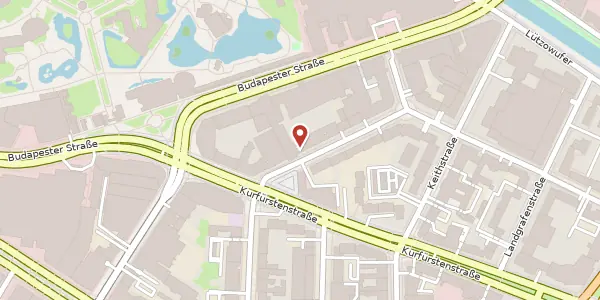 Karte der Umgebung von Burggrafenstraße 6, 10787 Berlin