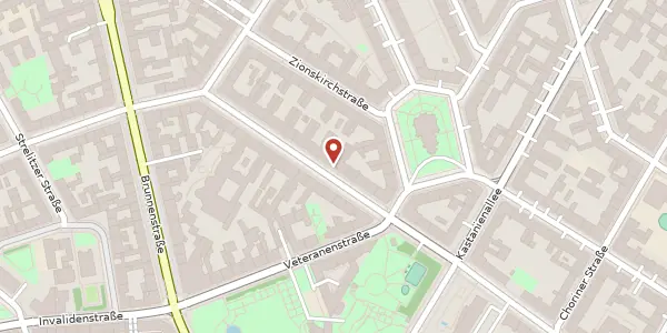 Karte der Umgebung von Fehrbelliner Straße 30, 10115 Berlin