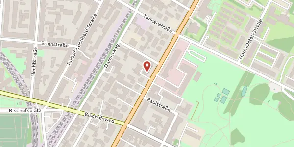 Karte der Umgebung von Königsbrücker Straße 67, 01099 Dresden