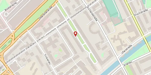 Karte der Umgebung von Leo-Leistikow-Allee 28, 22081 Hamburg