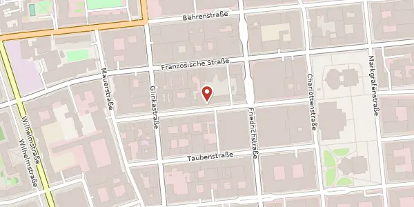 Karte der Umgebung von Jägerstraße 63 D, 10117 Berlin