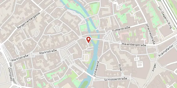 Karte der Umgebung von Hefengasse 3, 99084 Erfurt