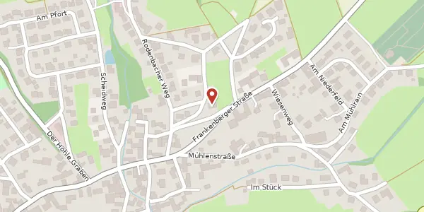 Karte der Umgebung von Am Berg 10, 35066 Frankenberg