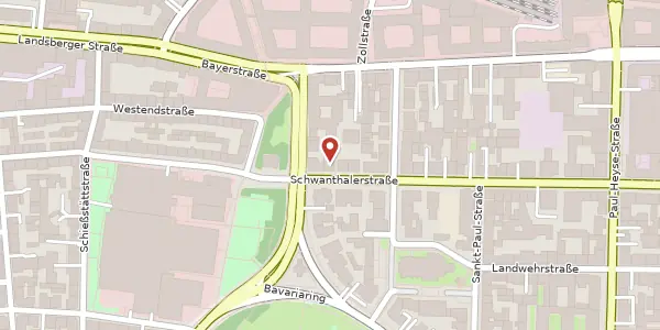 Karte der Umgebung von Schwanthalerstr. 100, 80336 München