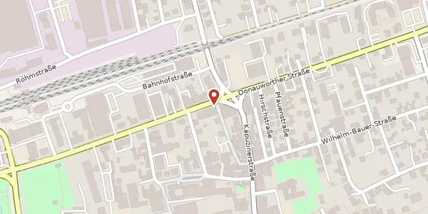 Karte der Umgebung von Große Allee 42, 89407 Dillingen