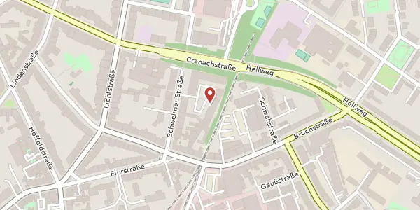 Karte der Umgebung von Schwelmer Str. 28, 40235 Düsseldorf