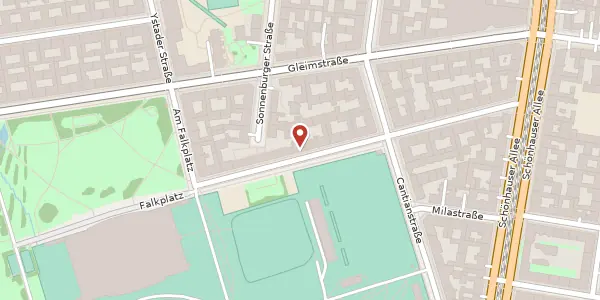 Karte der Umgebung von Gaudystraße 15, 10437 Berlin