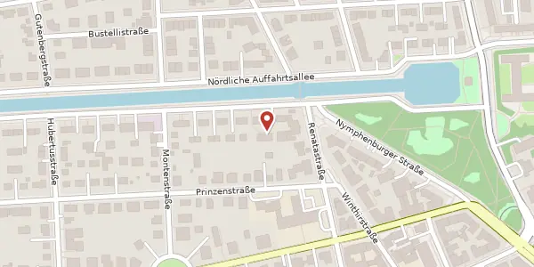 Karte der Umgebung von Südl. Auffahrtsallee 15, 80639 München