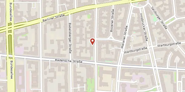 Karte der Umgebung von Kufsteiner Straße 16, 10825 Berlin