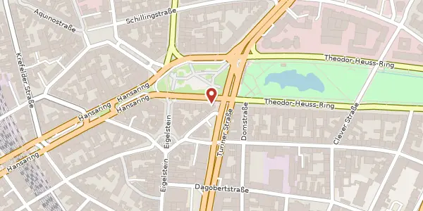 Karte der Umgebung von Ebertplatz 14-16, 50668 Köln