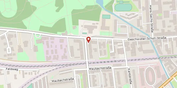 Karte der Umgebung von Kastanienallee 40, 14471 Potsdam