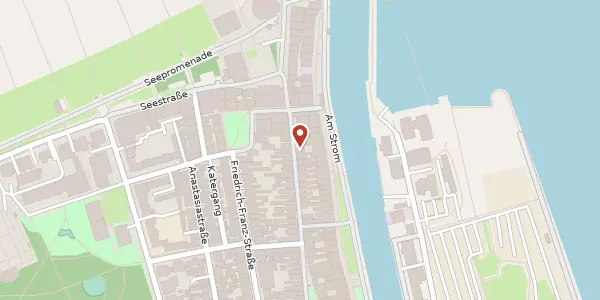 Karte der Umgebung von Alexandrinenstraße 86, 18119 Rostock
