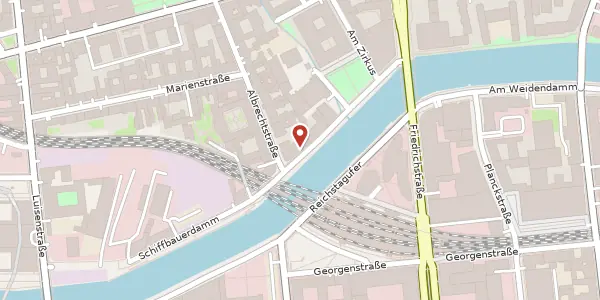 Karte der Umgebung von Schiffbauerdamm 8, 10117 Berlin