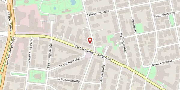 Karte der Umgebung von Bockenheimer Landstr. 92, 60323 Frankfurt