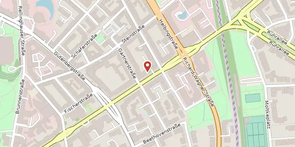 Karte der Umgebung von Kronprinzenstr. 15, 45128 Essen