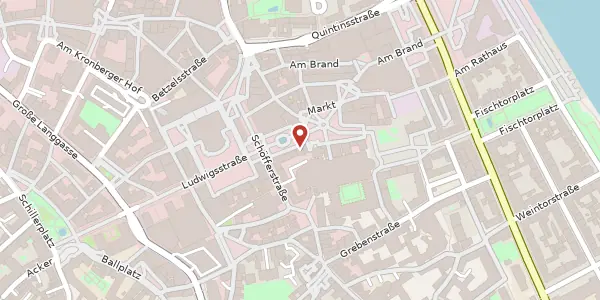 Karte der Umgebung von Höfchen 6, 55116 Mainz